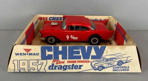 Vintage Wen-Mac 1957 Chevy Hot Shot Dragster Tether Car
