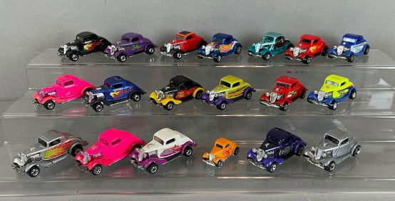 Group of Mattel Hot Wheels 34 Ford Die-Cast Cars