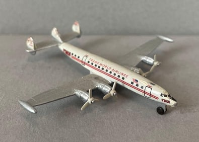 Vintage Schabak German TWA Constellation Die-Cast Plane