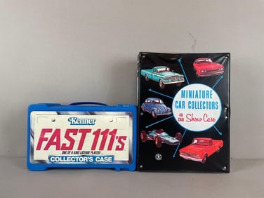 Group of 2 Vintage Die-Cast Vehicle Collectors Cases
