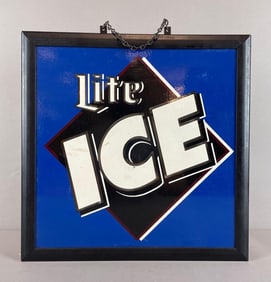 Lite Ice Miller Beer Light-Up Advertising Sign