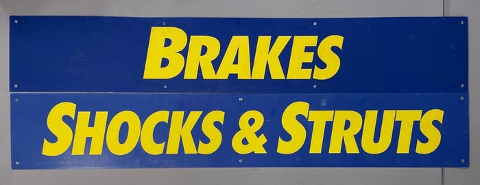Group of 2 Automotive Service Metal Advertising Signs