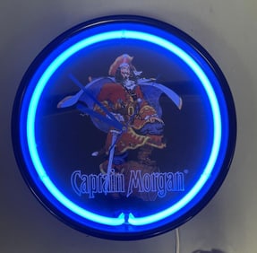 Captain Morgan Light-Up Advertising Clock