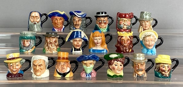 Group of 19 1980s Peter Jackson Porcelain Character Mugs