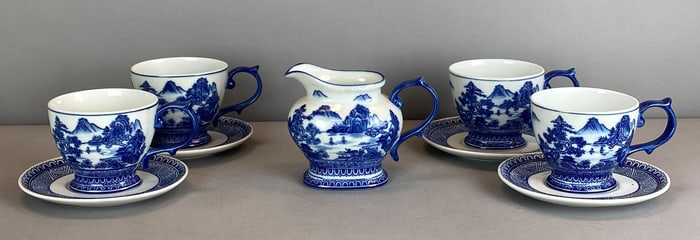 Set of Bombay Chinese Porcelain Coffee Set