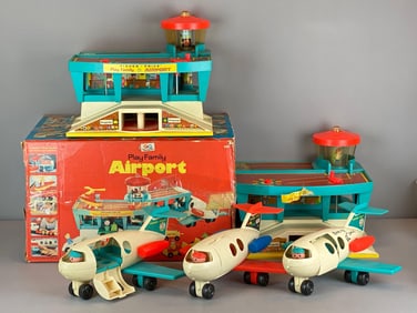 Group of Fisher Price Play Family Airport Play Sets