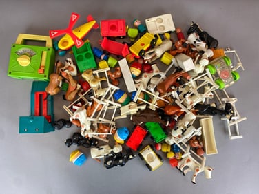 Group of Assorted Fisher Price Figurines and More