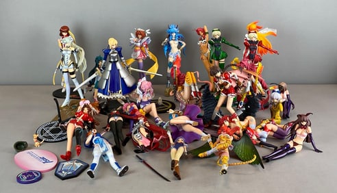 Group of Risque Sailor Moon Figurines