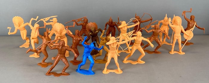 Group of 1964 Marx Native American Figurines