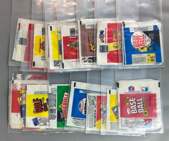 Group of Trading Card Advertising Packaging