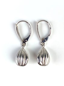 Pair of 14K White Gold Drop Earrings