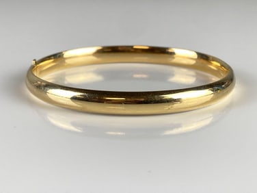 14K Gold Bangle Bracelet