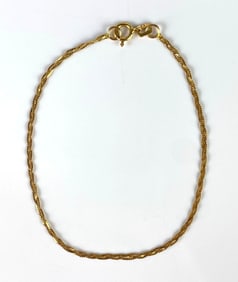 14K Gold Braided Chain Bracelet