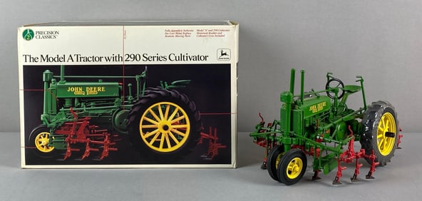 Precision Classic John Deere Model A Tractor with 290 Series Cultivator