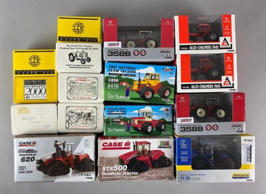 Group of Die-Cast Model Tractors