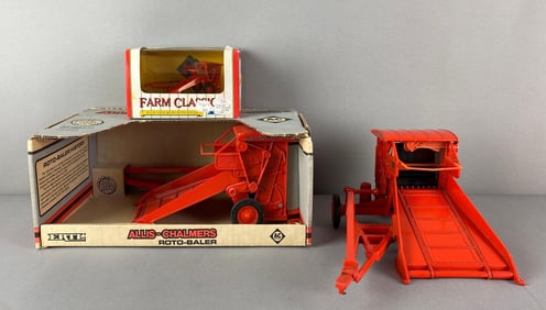 Group of 3 ERTL Allis-Chalmers Die-Cast Roto Balers