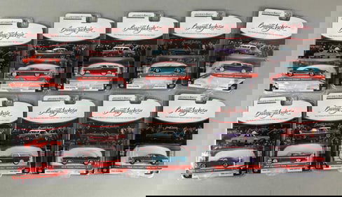 Group of Greenlight Barett-Jackson Die-Cast Iconic Cars