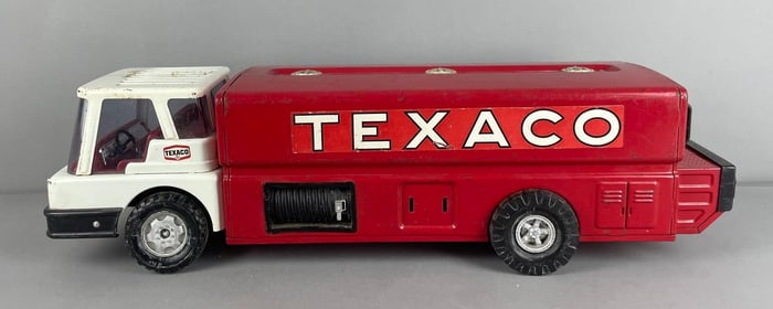 Vintage Brown and Bigelow Texaco Pressed Steel Fuel Tanker Truck