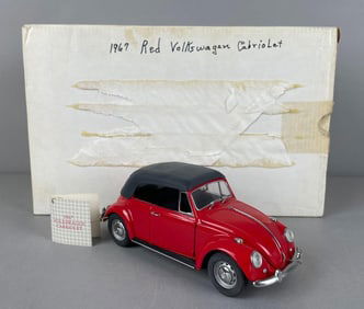 Franklin Mint 1967 Volkswagen Cabriolet Convertible Die-Cast Car