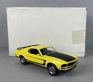 Franklin Mint 1969 Ford Mustang Boss 302 Die-Cast Car