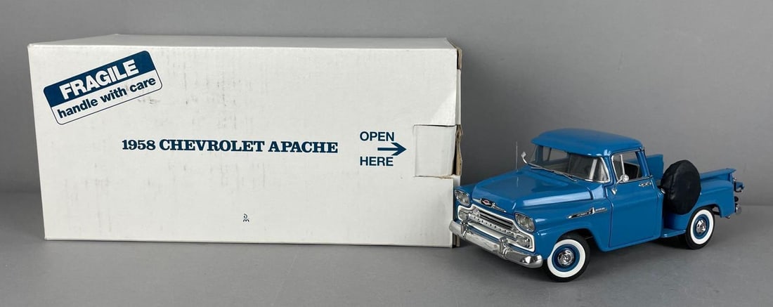 Danbury Mint 1958 Chevy Apache Stepside Die-Cast Pickup Truck (1 of 6)