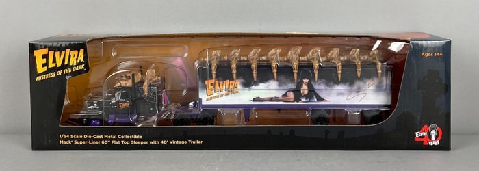 DCP by First Gear Elvira Mistress of the Dark Mack Die-Cast Truck and Trailer