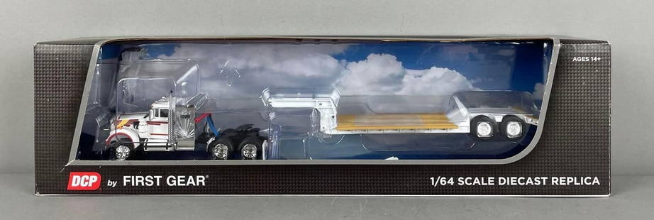 DCP by First Gear Western Star Die-Cast Truck and Trailer: Like new in original packaging, 1/64 scale