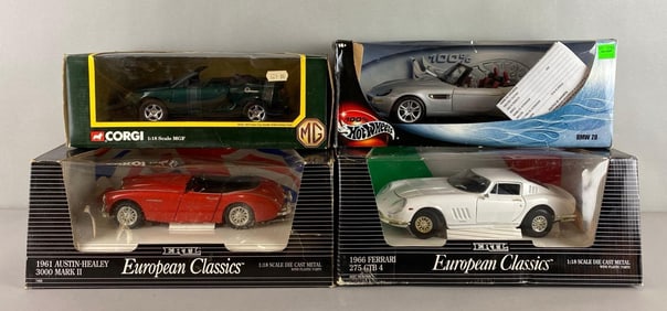 Group of 4 Die-Cast Cars