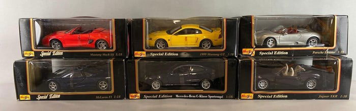 Group of 6 Maisto Special Edition Die-Cast Cars