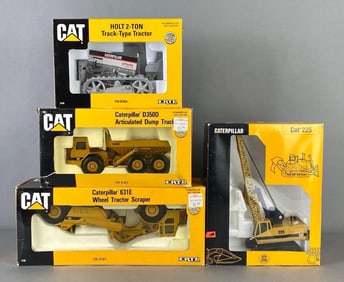 Group of 4 Die-Cast CAT Construction Vehicles