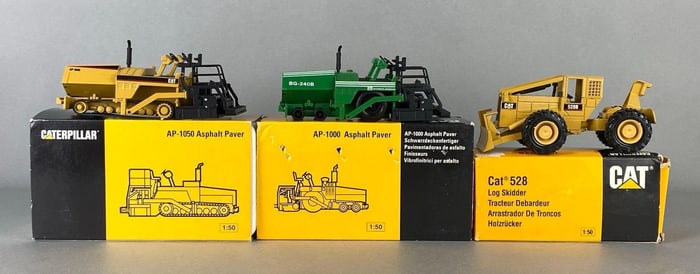 Group of 3 CAT Caterpillar Die-Cast Vehicles