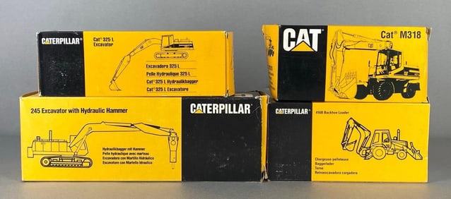 Group of 4 CAT Caterpillar Die-Vehicles