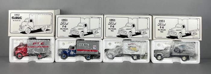 Group of First Gear 1950s Dry Goods Die-Cast Vans