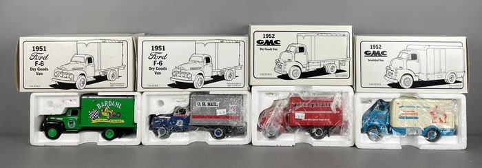 Group of First Gear 1950s Dry Goods Die-Cast Vans