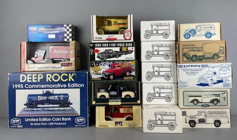 Group of Ertl and More Die-Cast Vehicle Banks