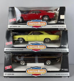 Group of Ertl American Muscle Die-Cast Cars