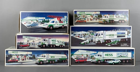 Group of Hess Gasoline Battery Operated Vehicles