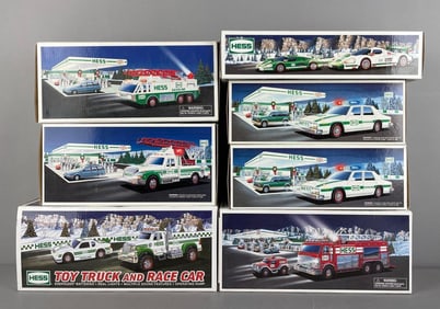 Group of Hess Gasoline Battery Operated Vehicles