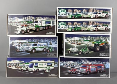 Group of Hess Gasoline Battery Operated Vehicles