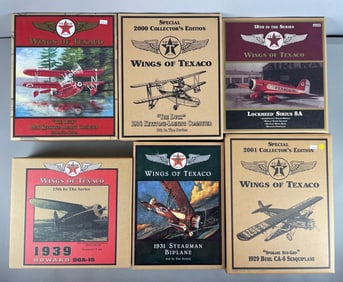 Group of Ertl Wings of Texaco 1930s Die-Cast Plane Banks