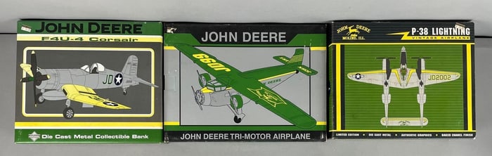 Group of Spec Cast John Deere Die-Cast Planes