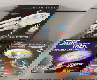 Group of Star Trek U.S.S. Enterprise Ships