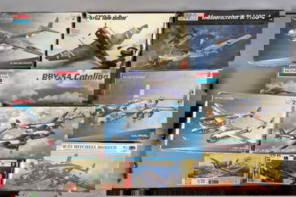 Group of Aircraft Model Kits