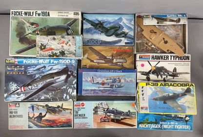 Group of WW2 Era Aircraft Model Kits