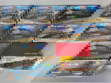 Group of HO Scale Locomotive Plastic Model Kits