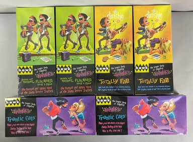 Group of 6 Hawk Frantics Plastic Model Kits