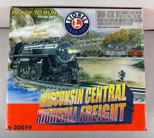 Lionel O Scale Wisconsin Central Highball Freight Train Set