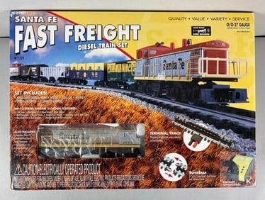 K-Line O Scale Santa Fe Fast Freight Diesel Train Set