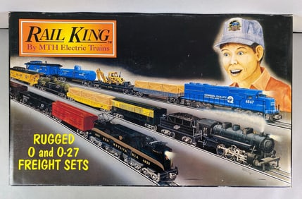 MTH Rail King O Scale Chicago Northwestern SD60 Diesel Engine Freight Car Set