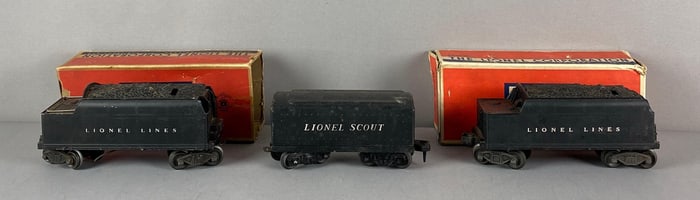 Group of 3 Lionel O Scale Tenders